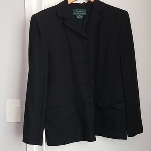 Is black pin striped Ralph Lauren blazer